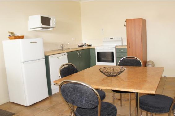 Two-Bedroom Unit - dining table and kitchenette